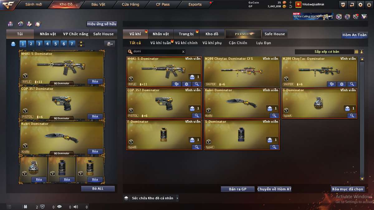 shop acc cf uy tin gia re